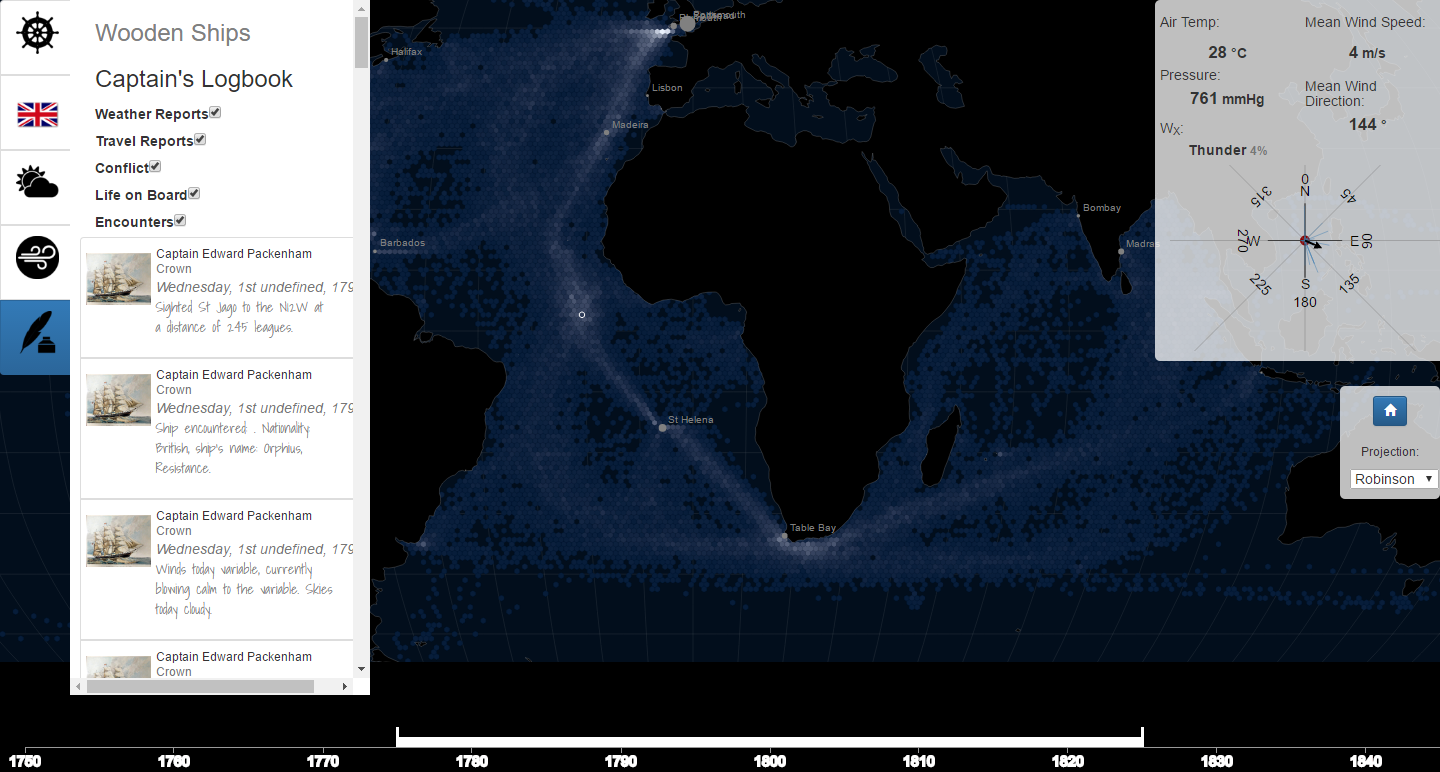 Example of interactive vector map